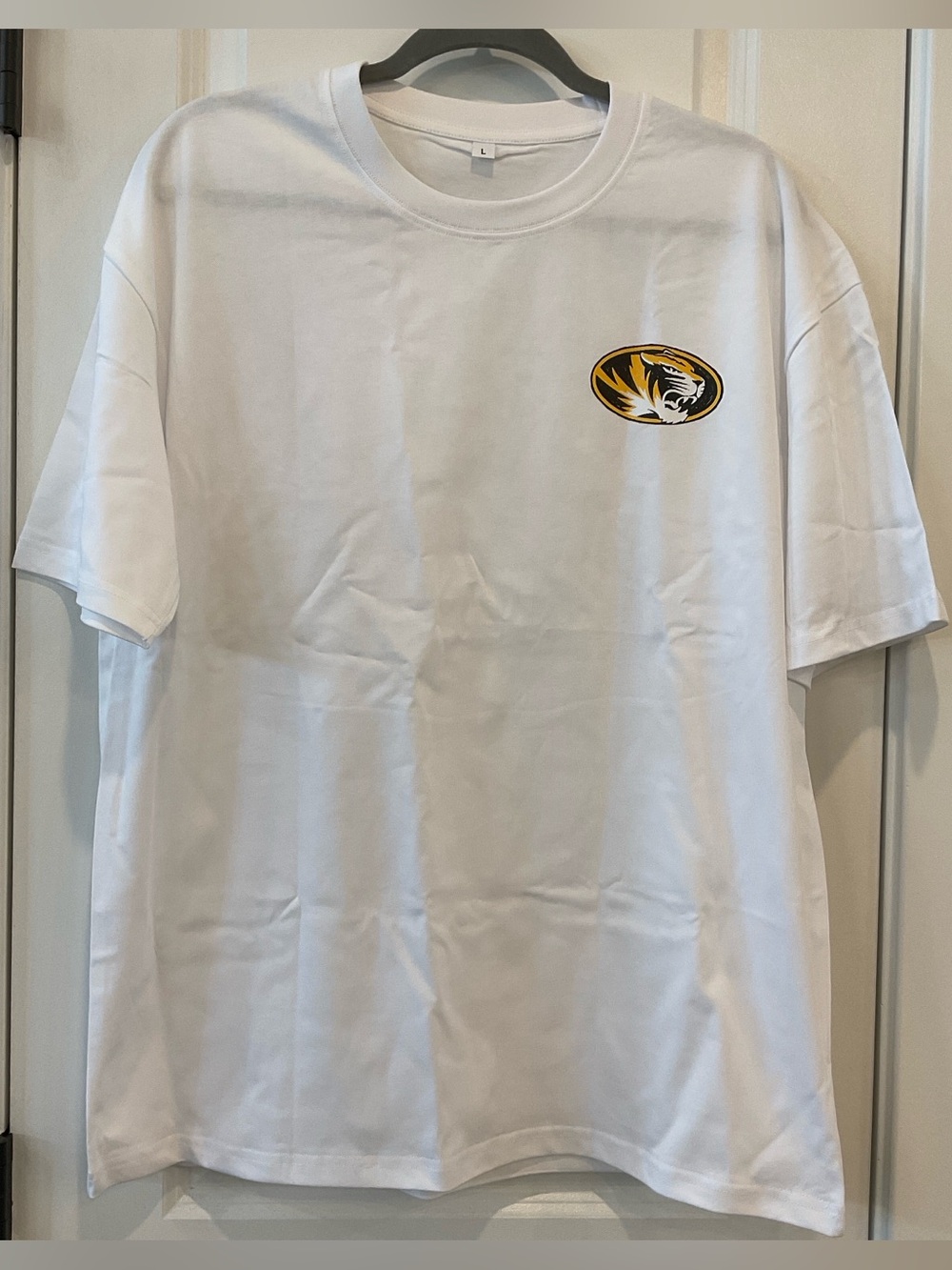 Missouri Tigers MU Hand Sketched Vive La Fete Impressions Artwork Tee (L)